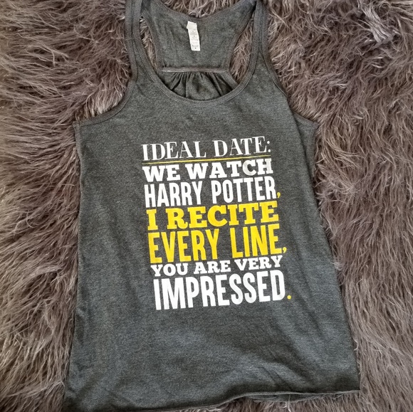 Tops - Harry Potter 'Ideal Date' Razorback Tank
